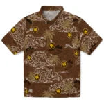 Western Michigan Broncos Hawaiian Shirt - Wave Palm | Hula Hawaiian Shirts