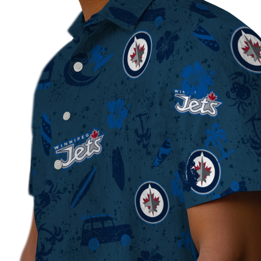 Winnipeg Jets Hawaiian Shirt - Beach Vibe | Hula Hawaiian Shirts