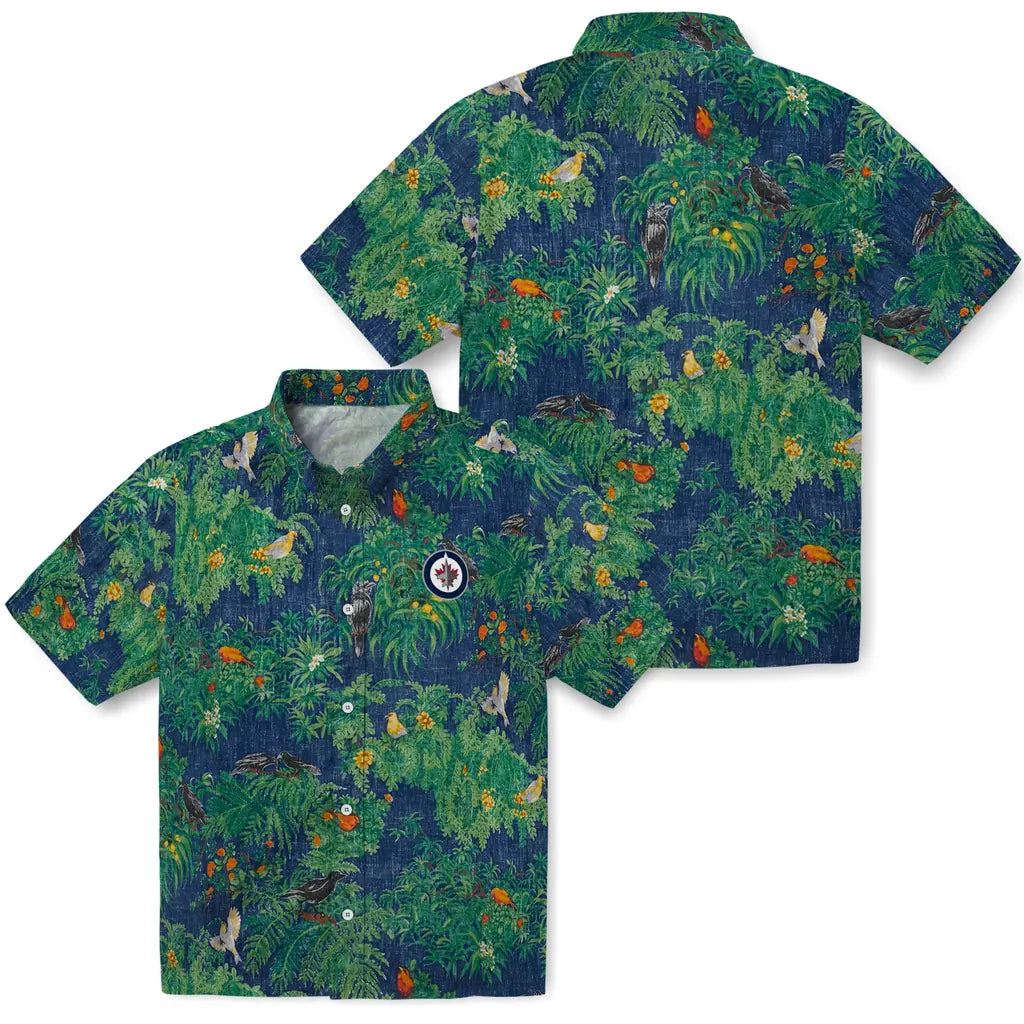 Winnipeg Jets Hawaiian Shirt - Bird Canopy | Hula Hawaiian Shirts