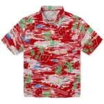Wisconsin Badgers Hawaiian Shirt - Hawaii Island | Hula Hawaiian Shirts