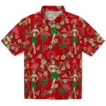 Wisconsin Badgers Hawaiian Shirt - Hawaiian Girls Design | Hula Hawaiian Shirts