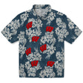 Wisconsin Badgers Hawaiian Shirt - Hibiscus Flowers | Hula Hawaiian Shirts