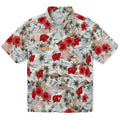 Wisconsin Badgers Hawaiian Shirt - Hibiscus Seaside | Hula Hawaiian Shirts