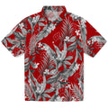 Wisconsin Badgers Hawaiian Shirt - Palm Leaves | Hula Hawaiian Shirts