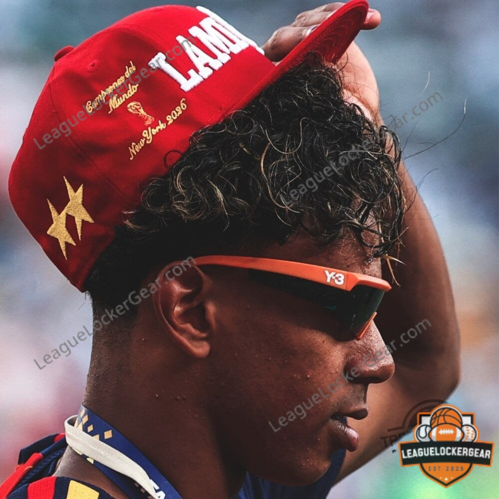 Lamine Yamal x New York Yankees 2026 World Cup Champions Hat - LeagueLockerGear