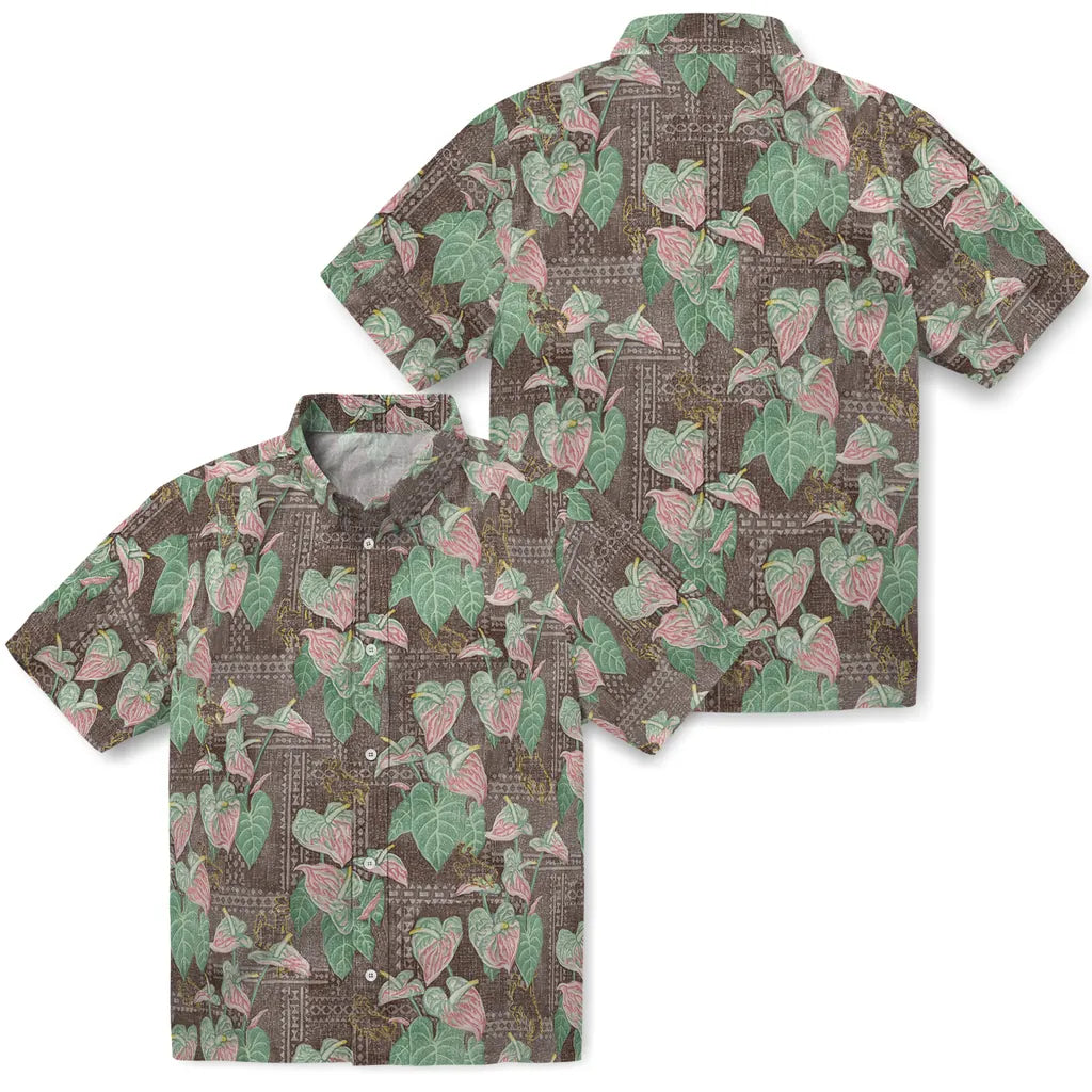 Wyoming Cowboys Hawaiian Shirt - Anthurium Overlay | Hula Hawaiian Shirts