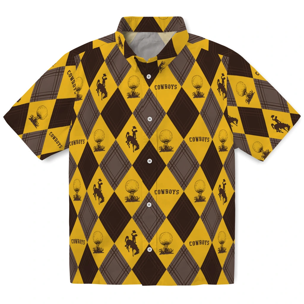 Wyoming Cowboys Hawaiian Shirt - Golfing Plaid | Hula Hawaiian Shirts