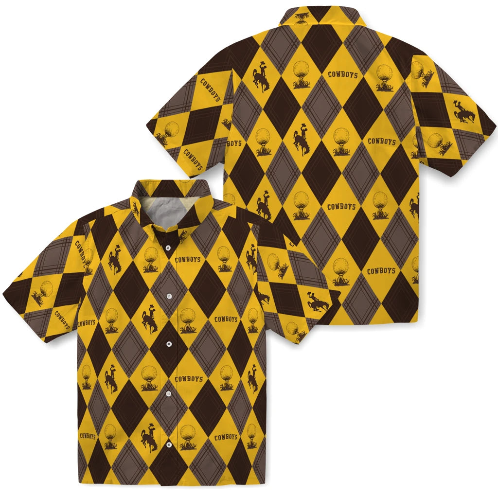 Wyoming Cowboys Hawaiian Shirt - Golfing Plaid | Hula Hawaiian Shirts
