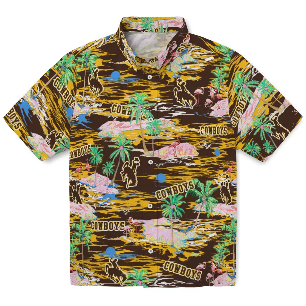 Wyoming Cowboys Hawaiian Shirt - Hawaii Island | Hula Hawaiian Shirts