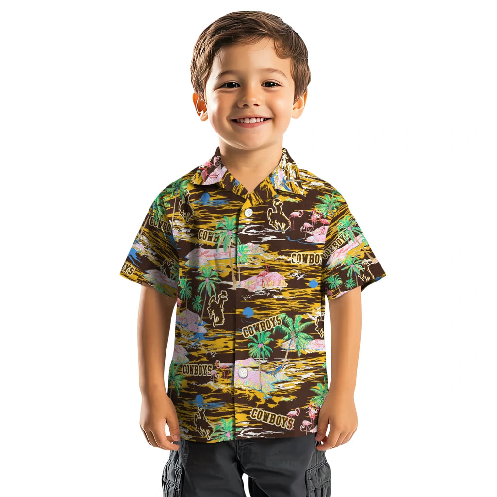 Wyoming Cowboys Hawaiian Shirt - Hawaii Island | Hula Hawaiian Shirts
