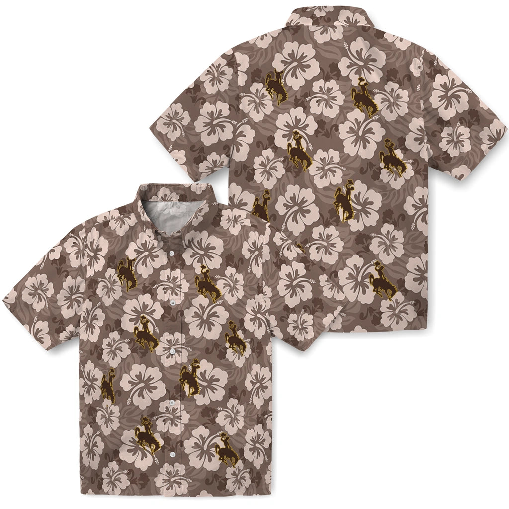Wyoming Cowboys Hawaiian Shirt - Hibiscus Cluster | Hula Hawaiian Shirts
