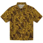 Wyoming Cowboys Hawaiian Shirt - Leaf Outline | Hula Hawaiian Shirts