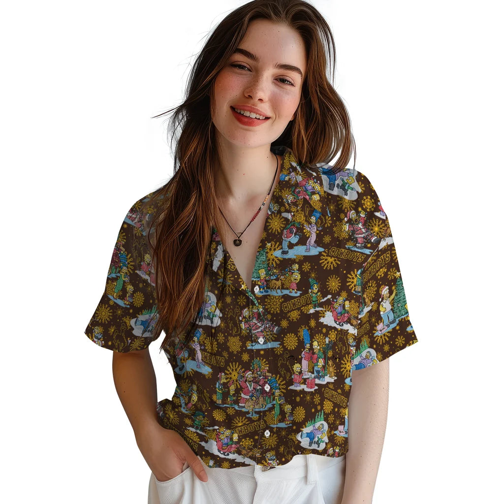 Wyoming Cowboys Hawaiian Shirt - Simpsons Christmas | Hula Hawaiian Shirts