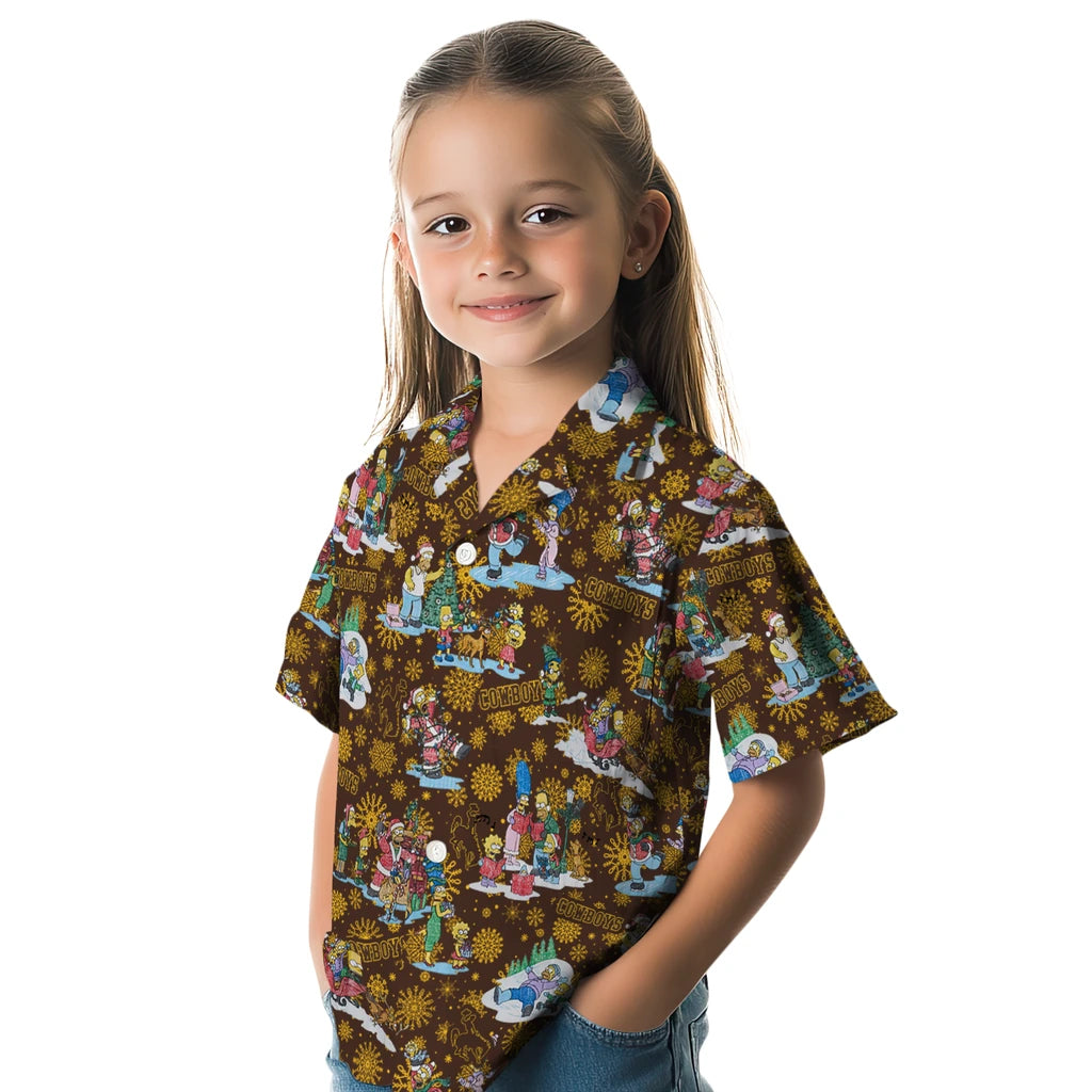 Wyoming Cowboys Hawaiian Shirt - Simpsons Christmas | Hula Hawaiian Shirts