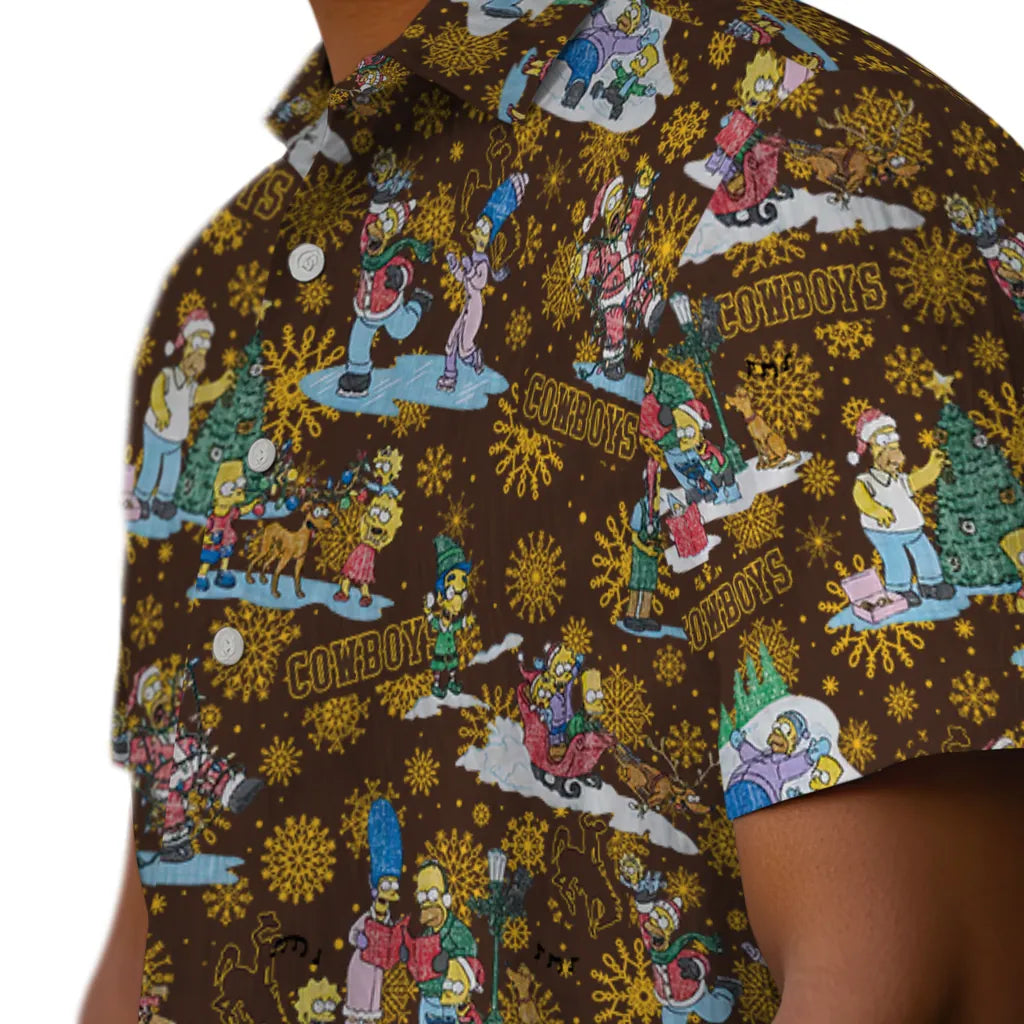 Wyoming Cowboys Hawaiian Shirt - Simpsons Christmas | Hula Hawaiian Shirts